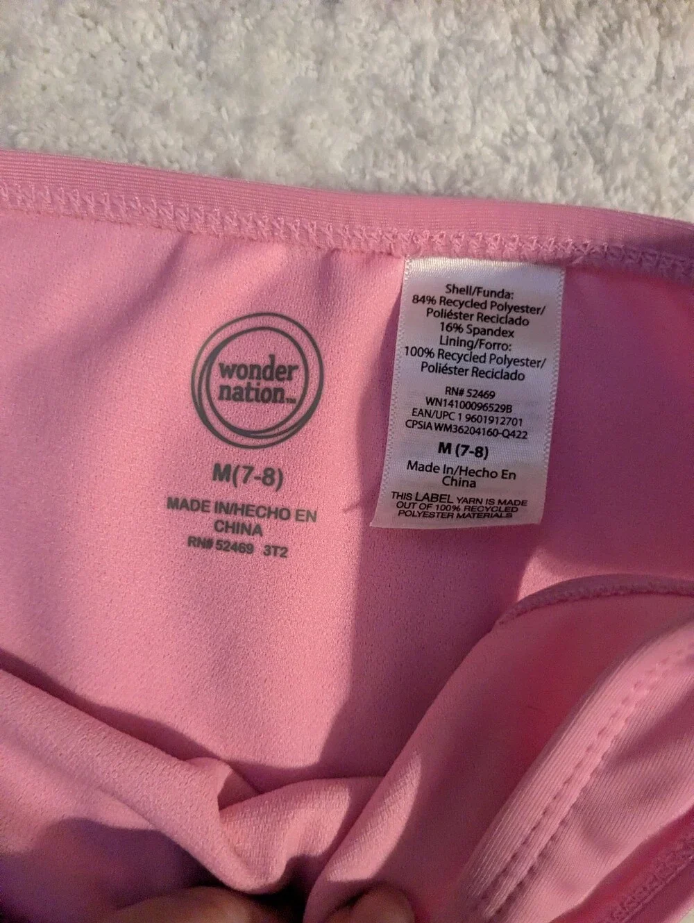 wonder nation Girls Pink Active Bottoms